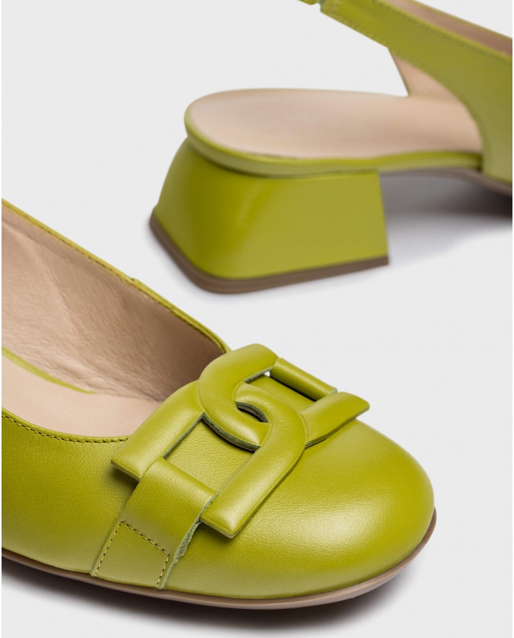 Wonders-Heels-Green Maya Shoes