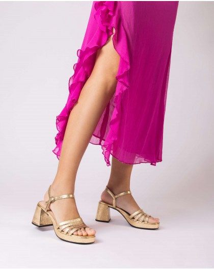 Wonders-Heels-Platinum Zaida heeled sandals