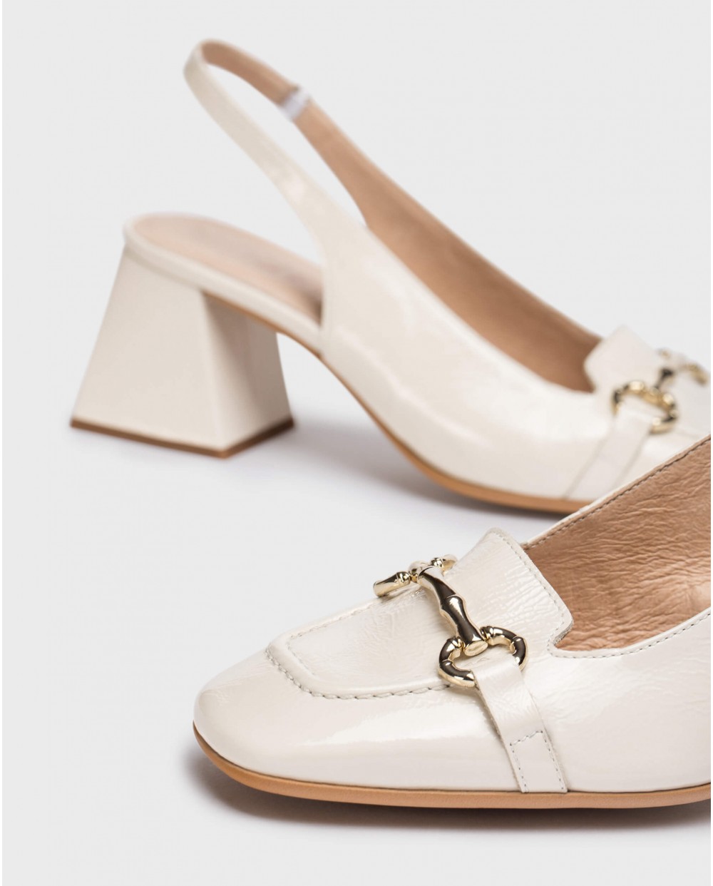 Wonders-Heels-White Jazmin Heeled sandals