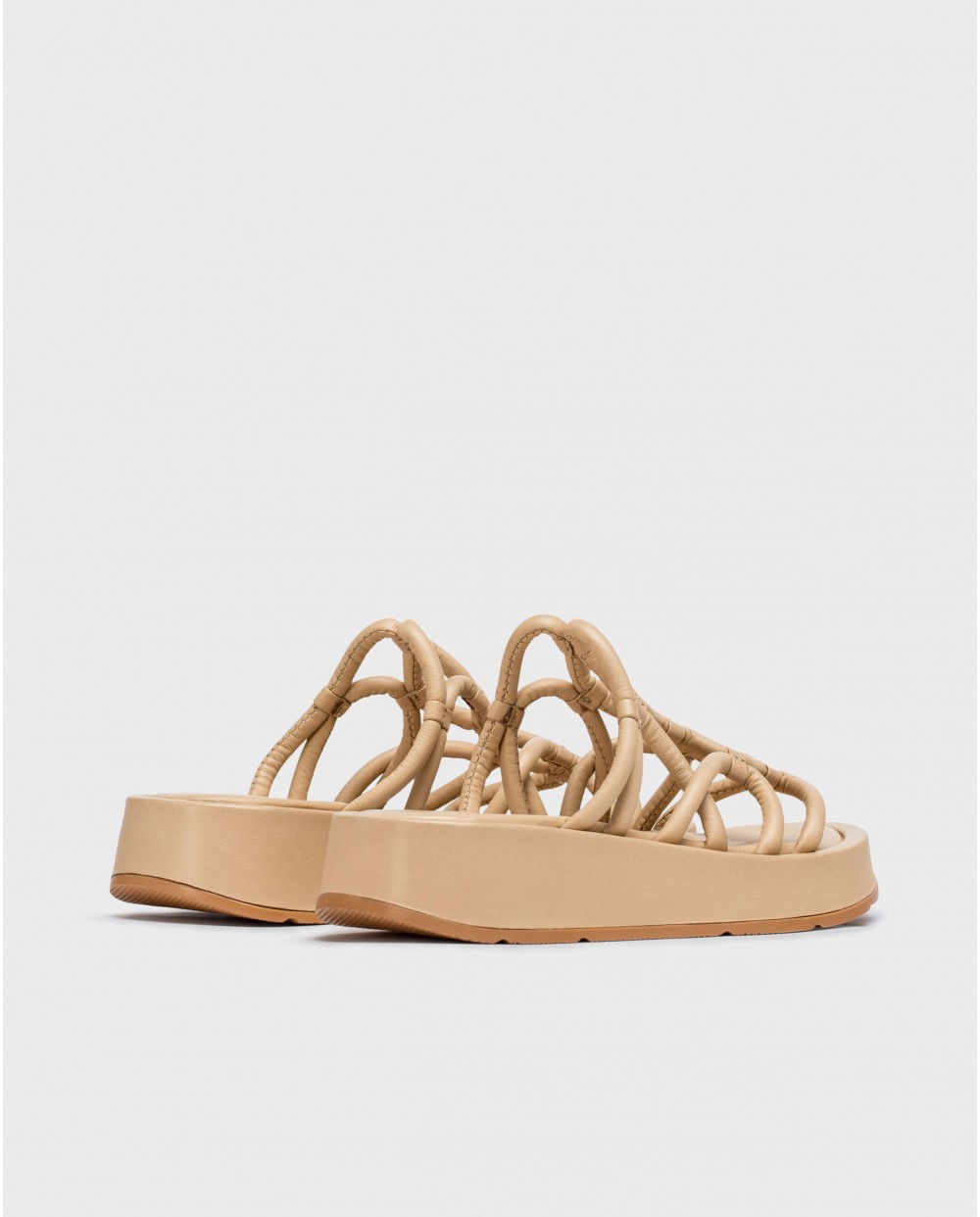 Wonders-Sandals-Beige Eladia platform sandals