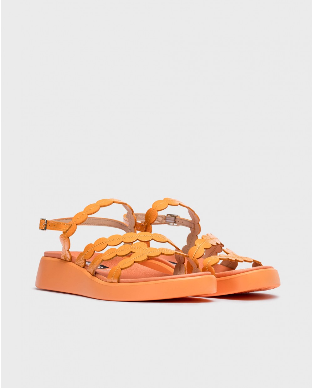 Wonders-Sandals-Orange Motril sandals