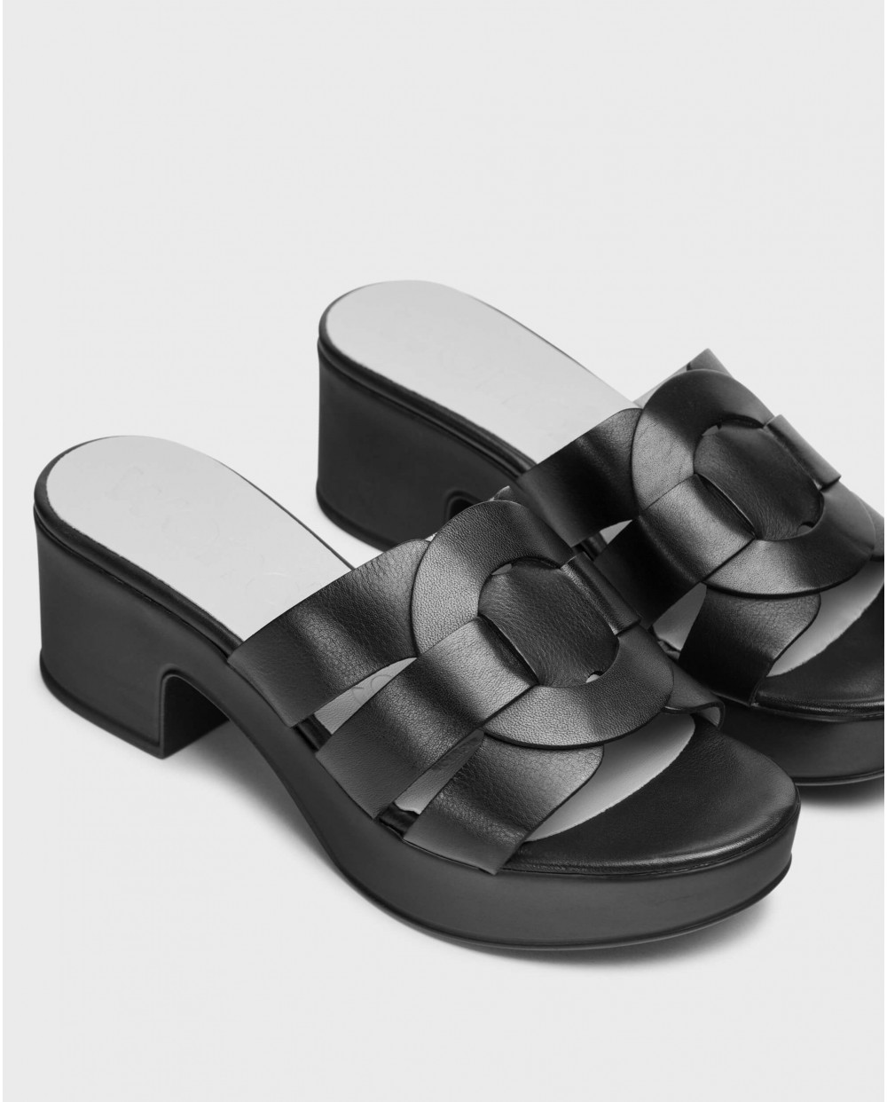 Wonders-Sandals-Black Santander Sandals