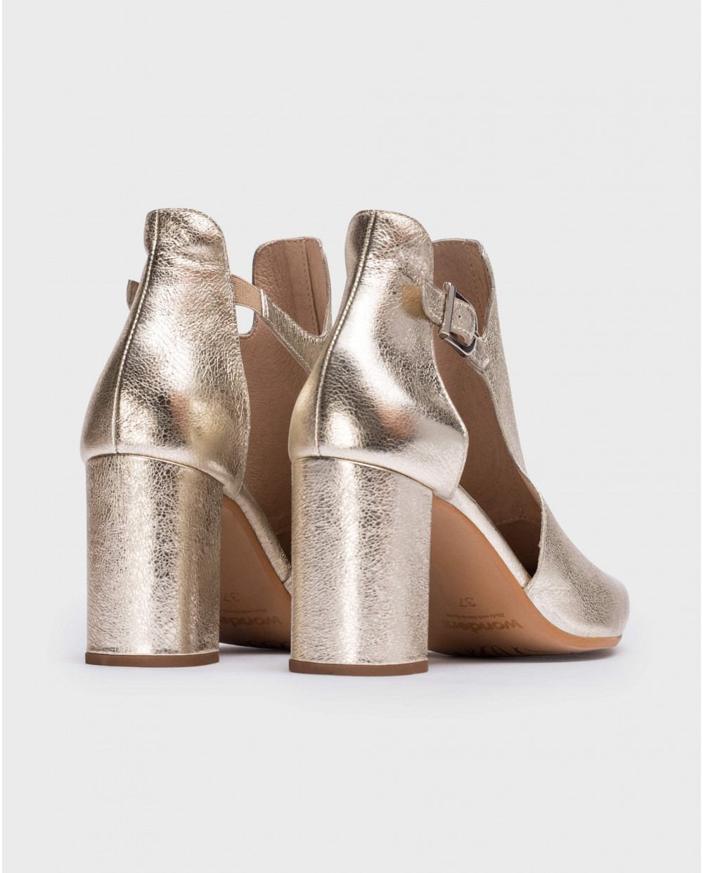 Wonders-Heels-Platinum Roca Ankle boot