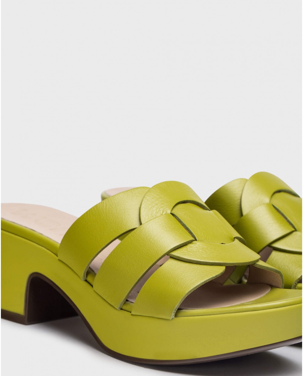 Wonders-Sandals-Green Santander sandals