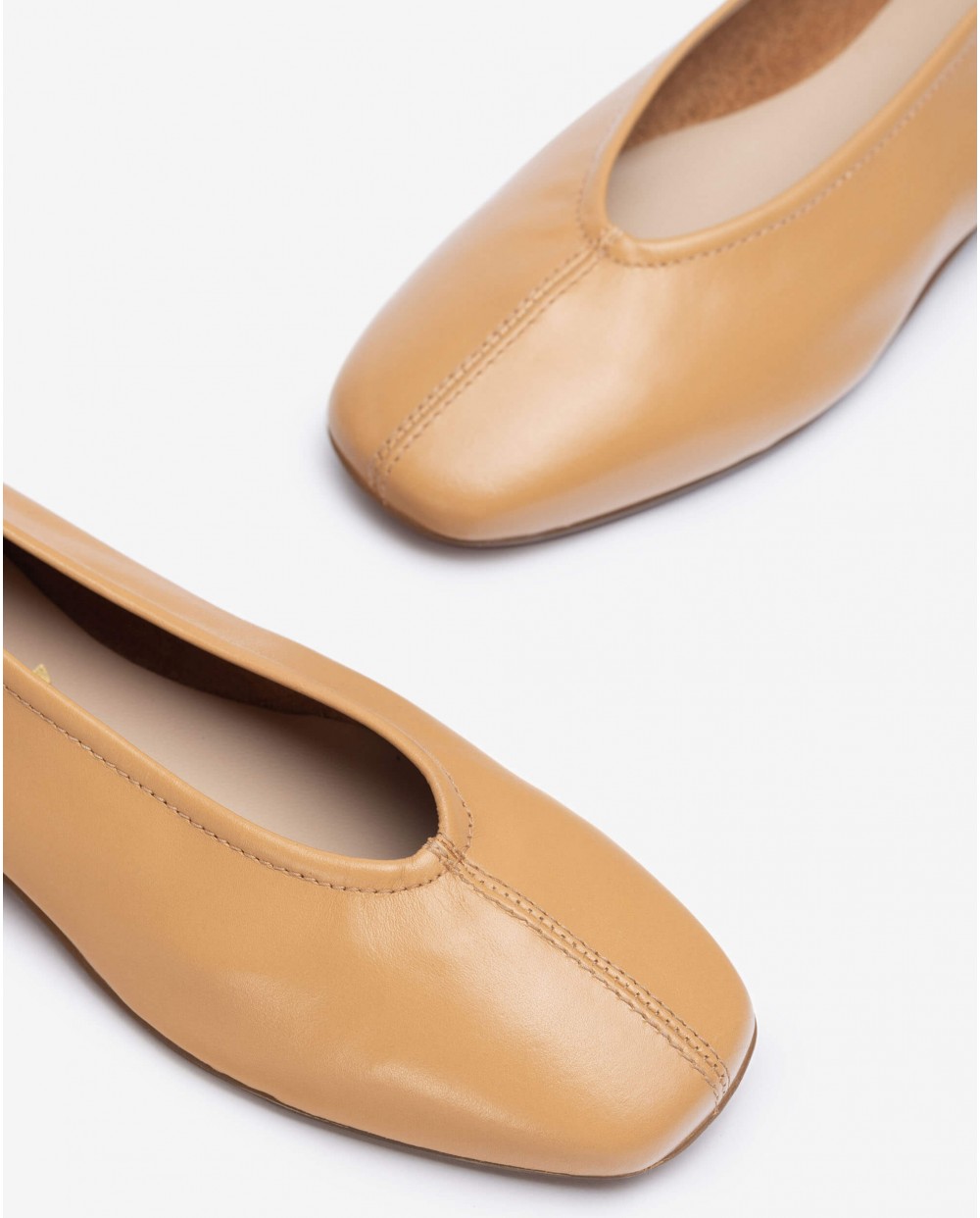 Wonders-Flat Shoes-Light Brown Pepa ballet flats
