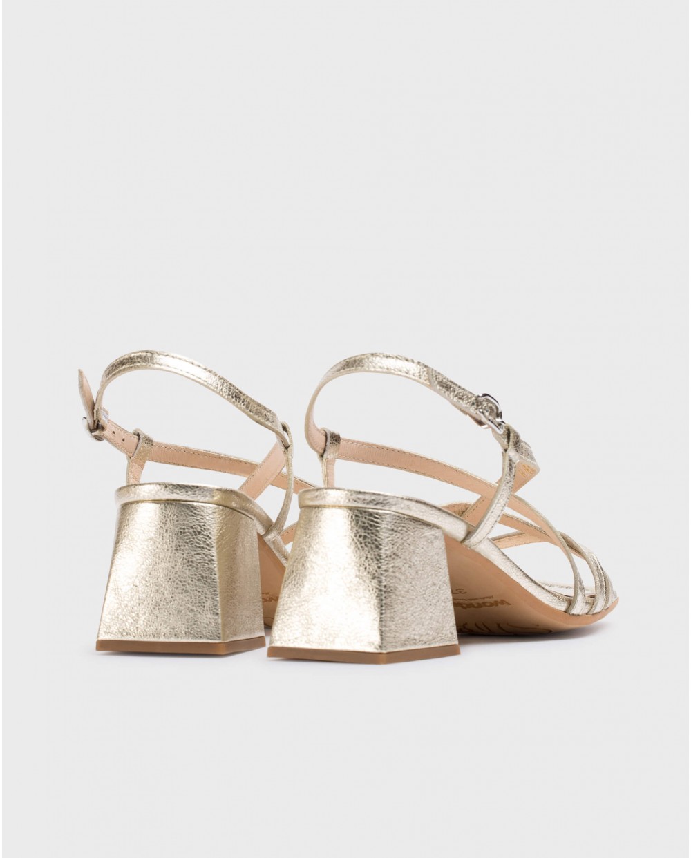 Wonders-Sandals-Platinum Sofia heeled sandals