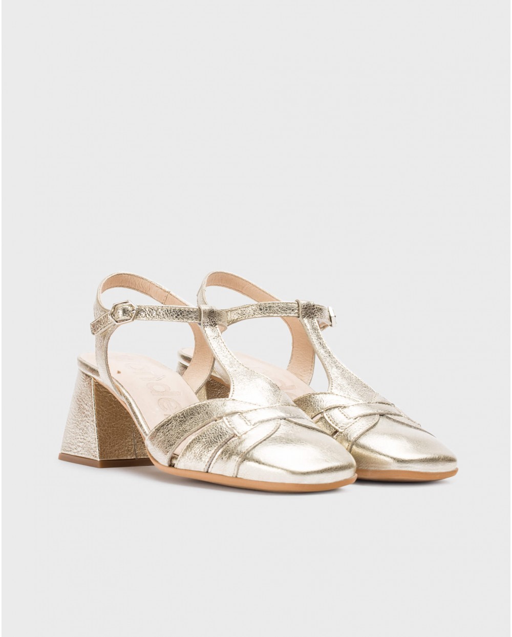 Wonders-Heels-Platinum Milena heeled sandals