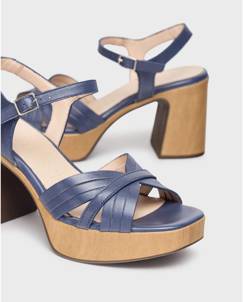 Wonders-Sandals-Blue Marisol sandals