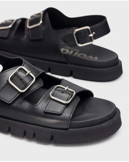 Wonders-Ready to wear-Black Birk sandals
