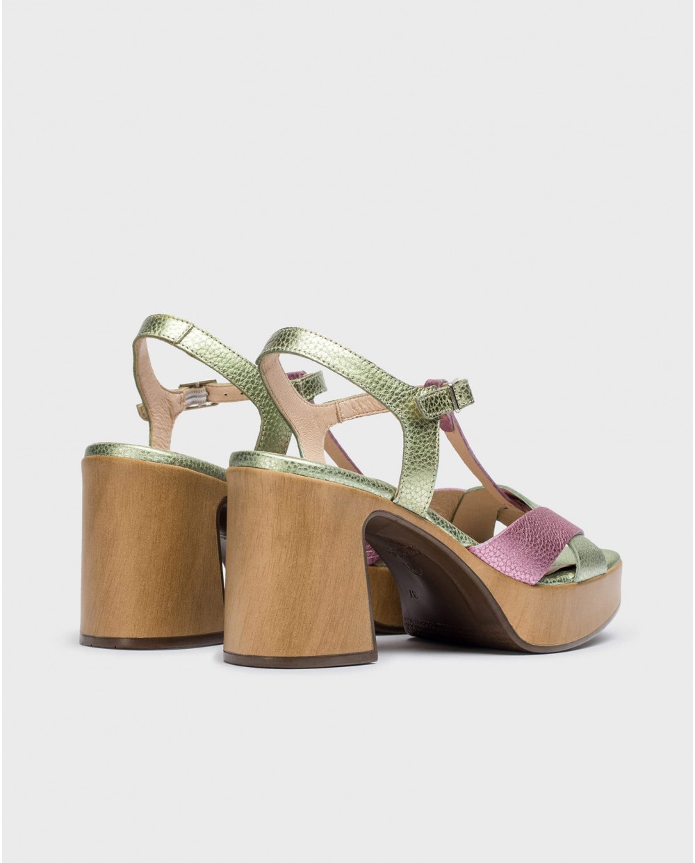 Bicolor Julia sandals