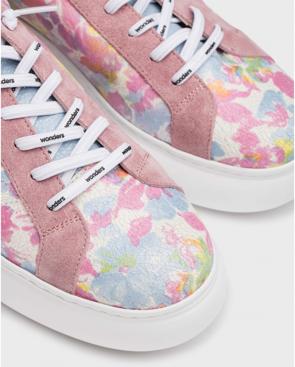 Wonders-Sneakers-Pink Floral DORITA Sneaker