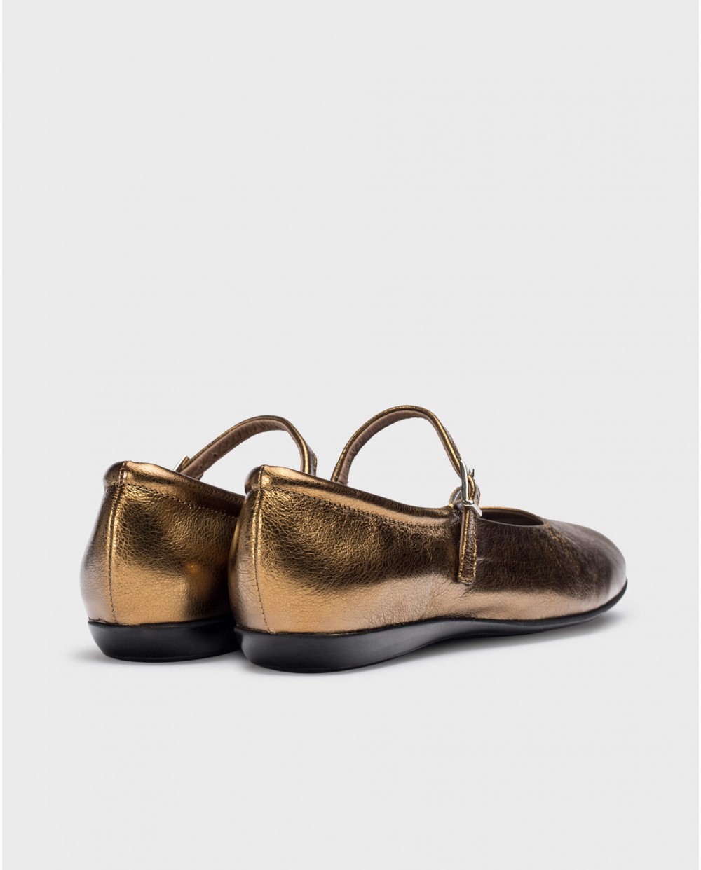 Wonders-Pre Fall 2024-Gold MONTARI Ballet Flat