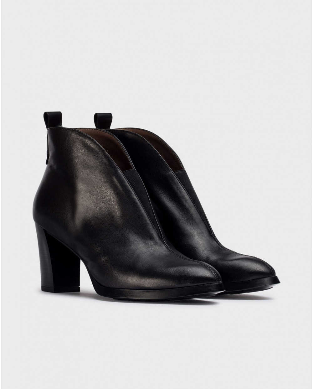 Wonders-Ankle Boots-Black SORRENTO Ankle Boots