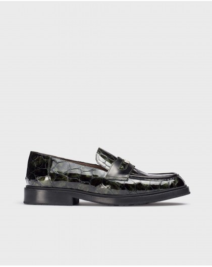 Wonders-Loafers-Green NED Loafers