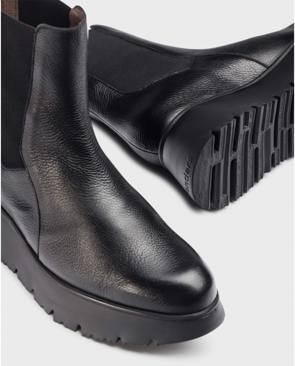 Wonders-Ankle Boots-Black Marbella ankle boot