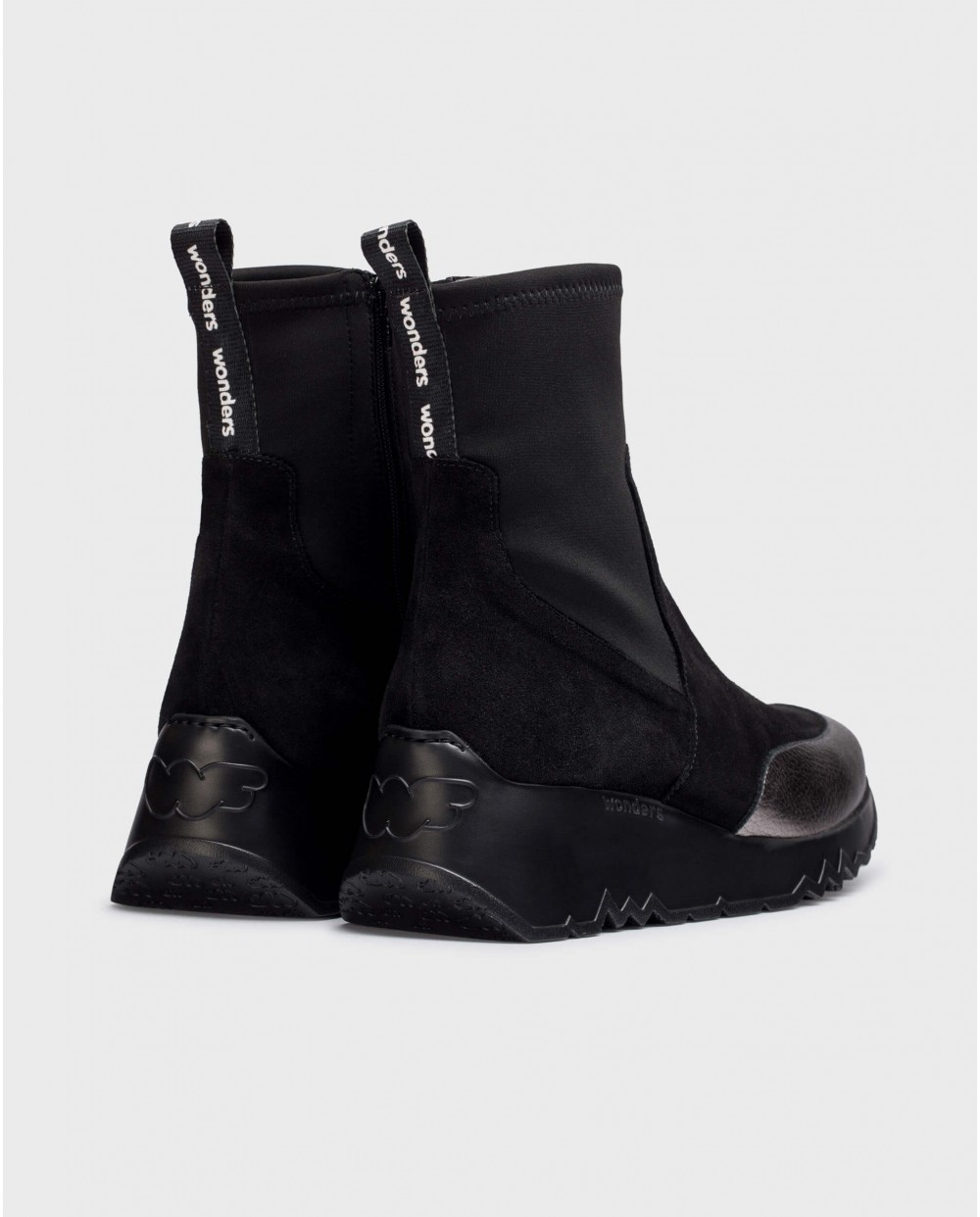 Wonders-Ankle Boots-Black SINGAPUR Ankle Boots