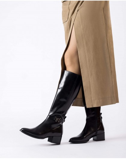 Wonders-Botas-Botas Boston negras