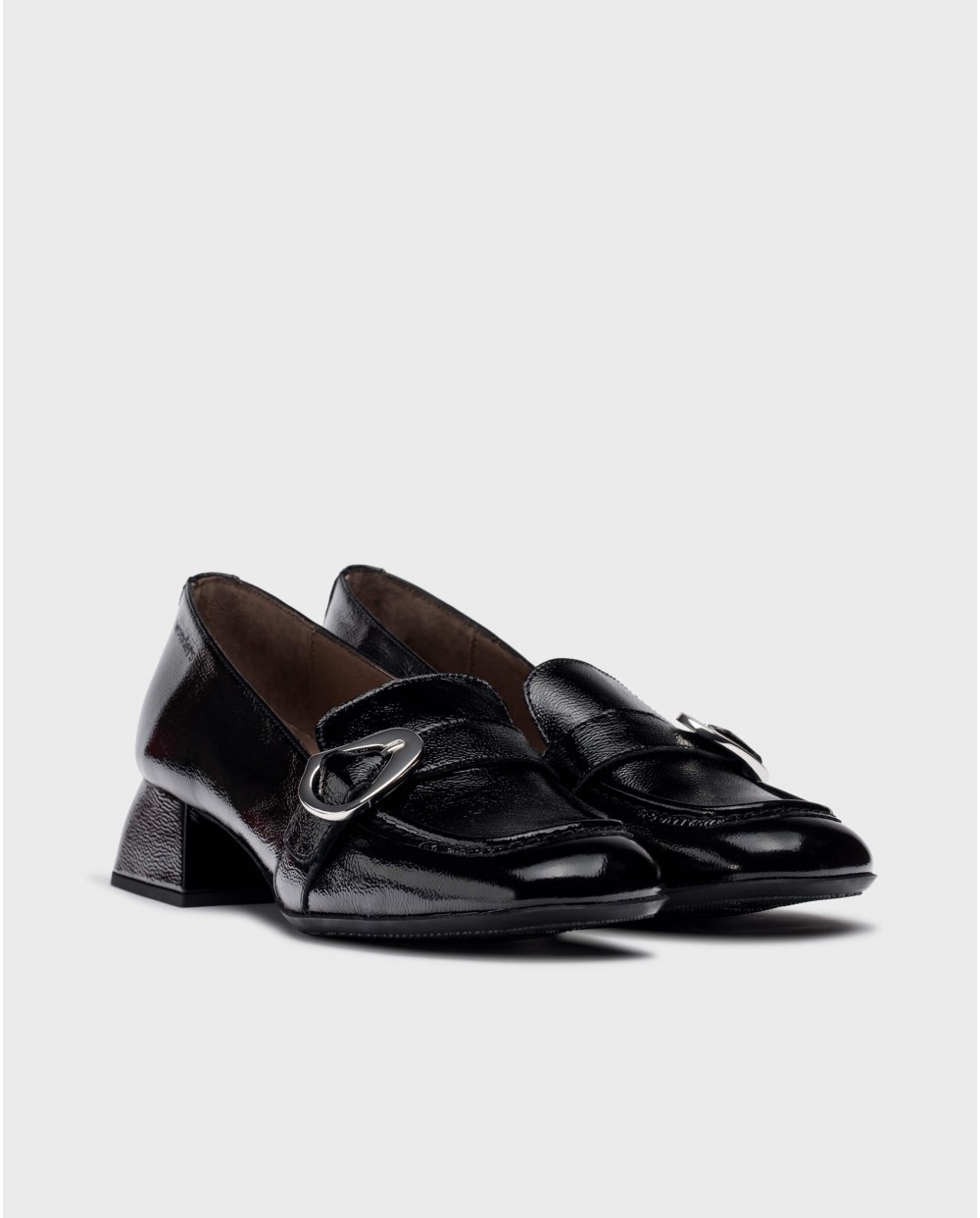 Wonders-Heels-Black JAMES loafers