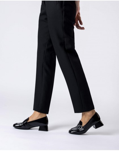 Wonders-Heels-Black JAMES loafers