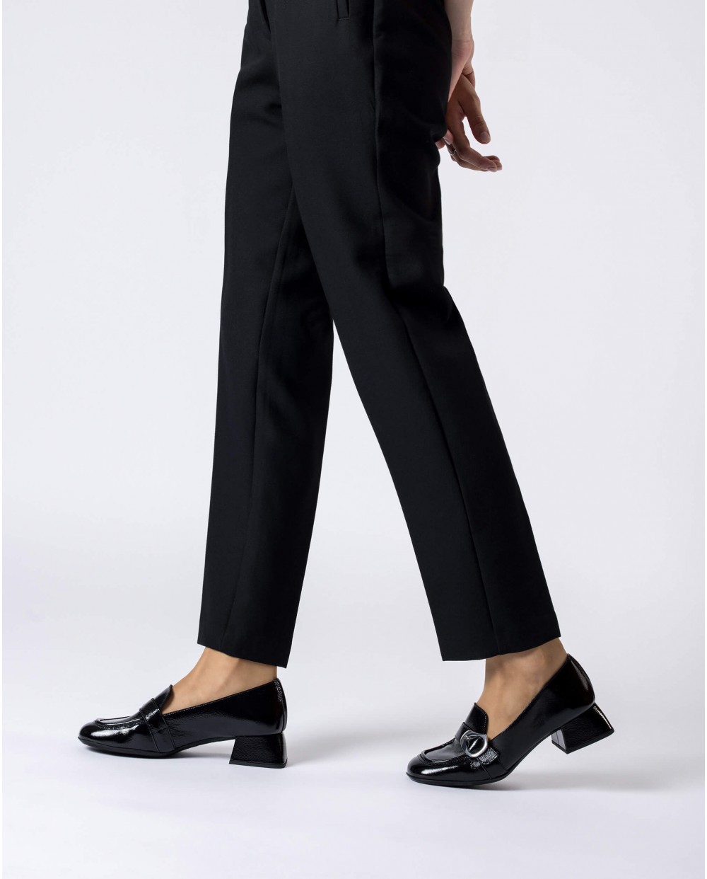 Wonders-Heels-Black JAMES loafers