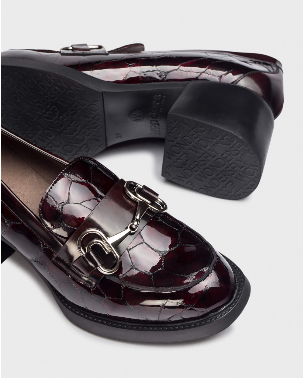 Wonders-Loafers-Burgundy CHUCK loafers