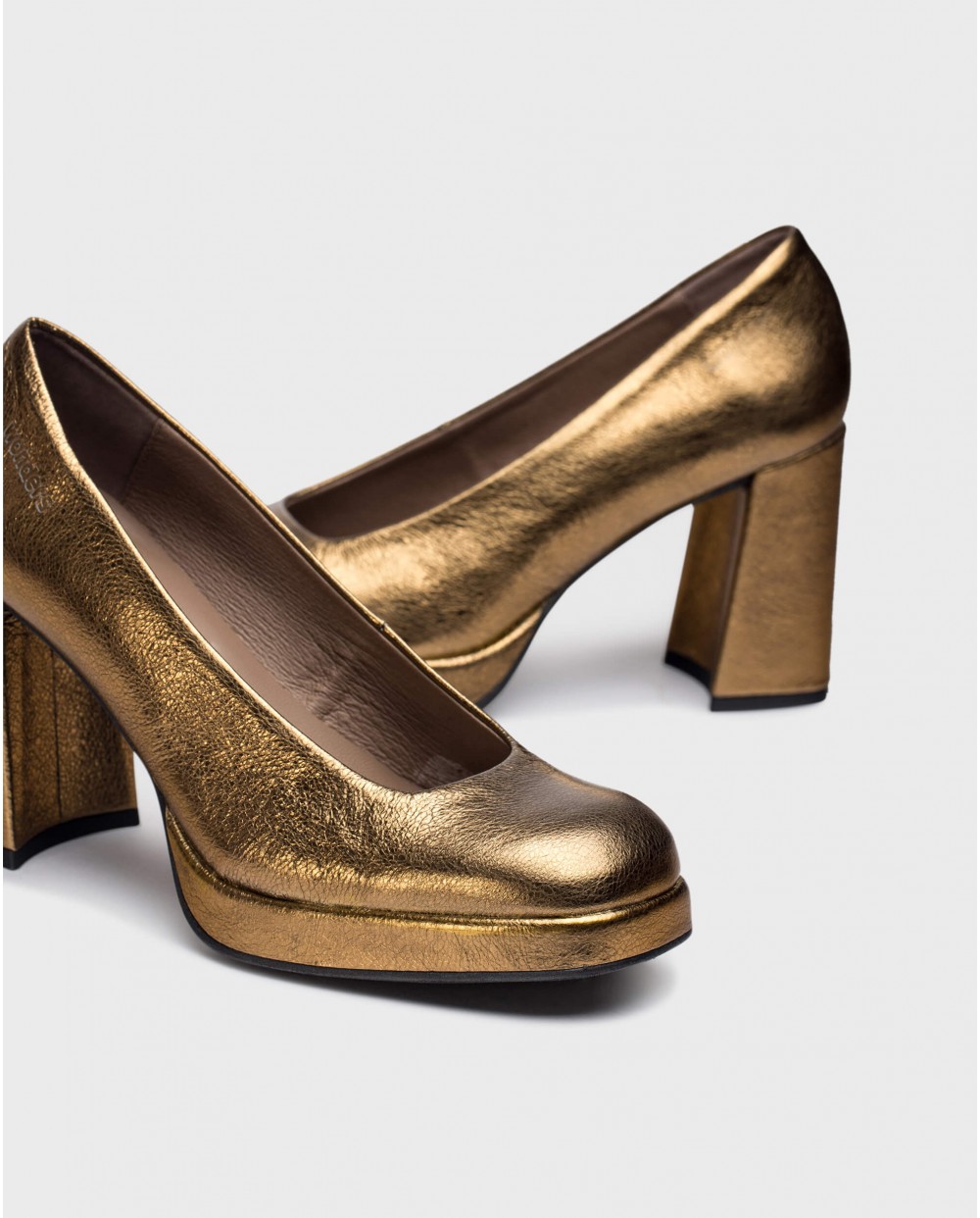 Wonders-Plataformas-Tacones CAPTAIN Oro