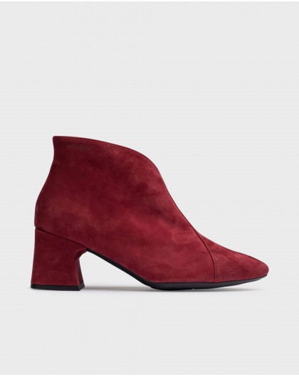 Wonders-Heels-Red ELIOT Ankle Boots