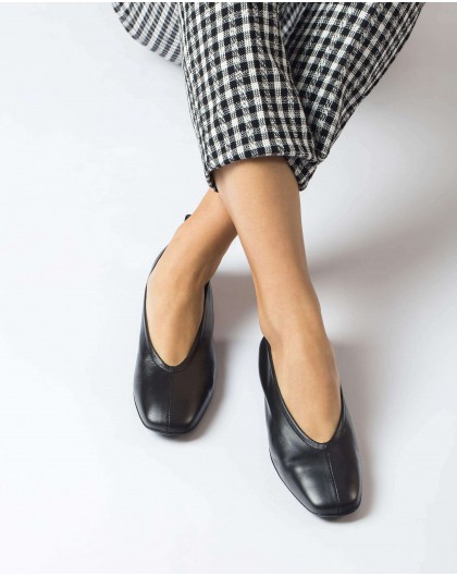 Wonders-SS 2025-Black PEPA Ballet pump