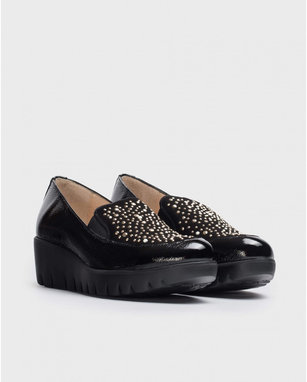 Mocasines DIAMANT Charol Negros