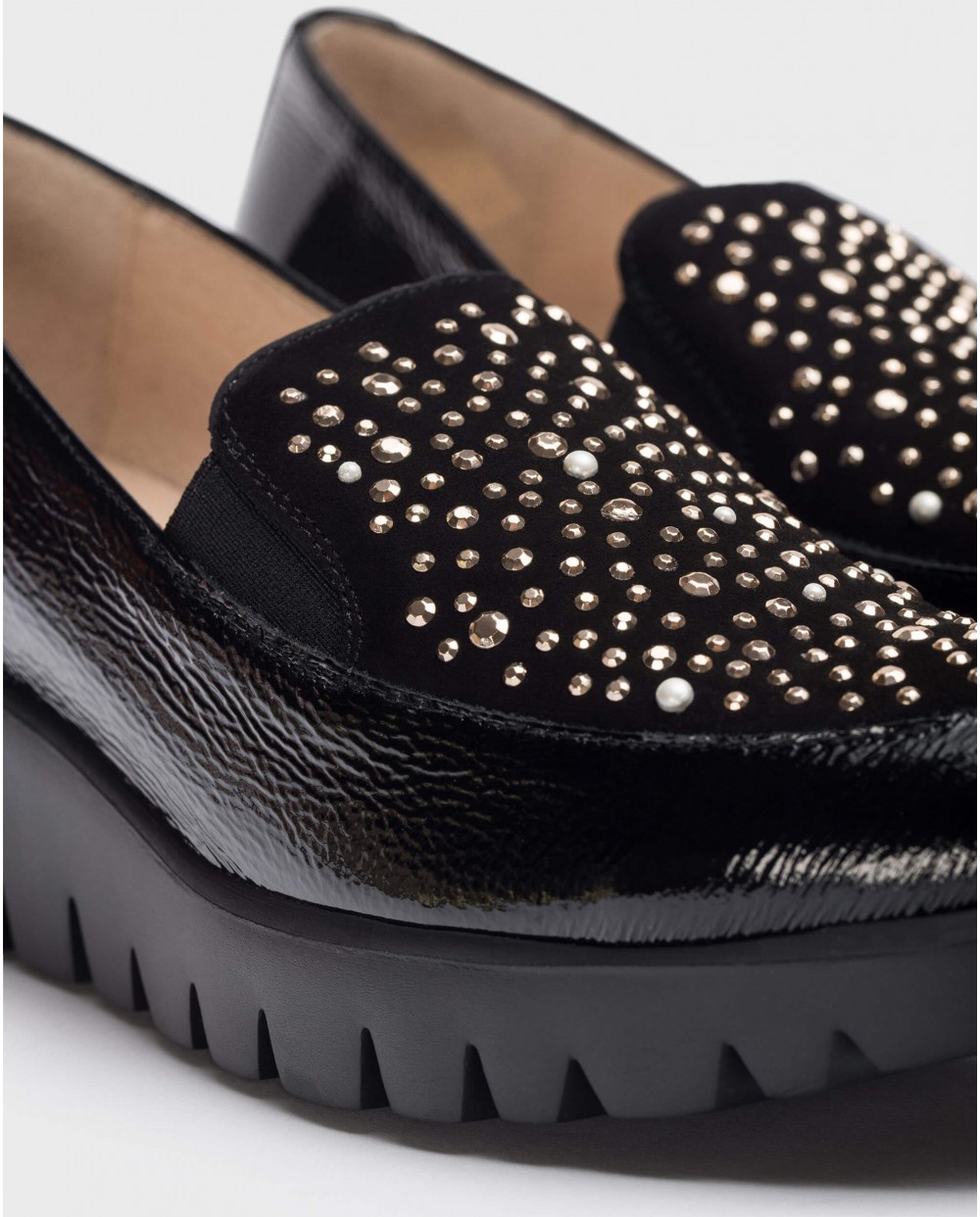 Mocasines DIAMANT Charol Negros