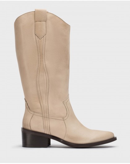 Botas SANDRA Crema