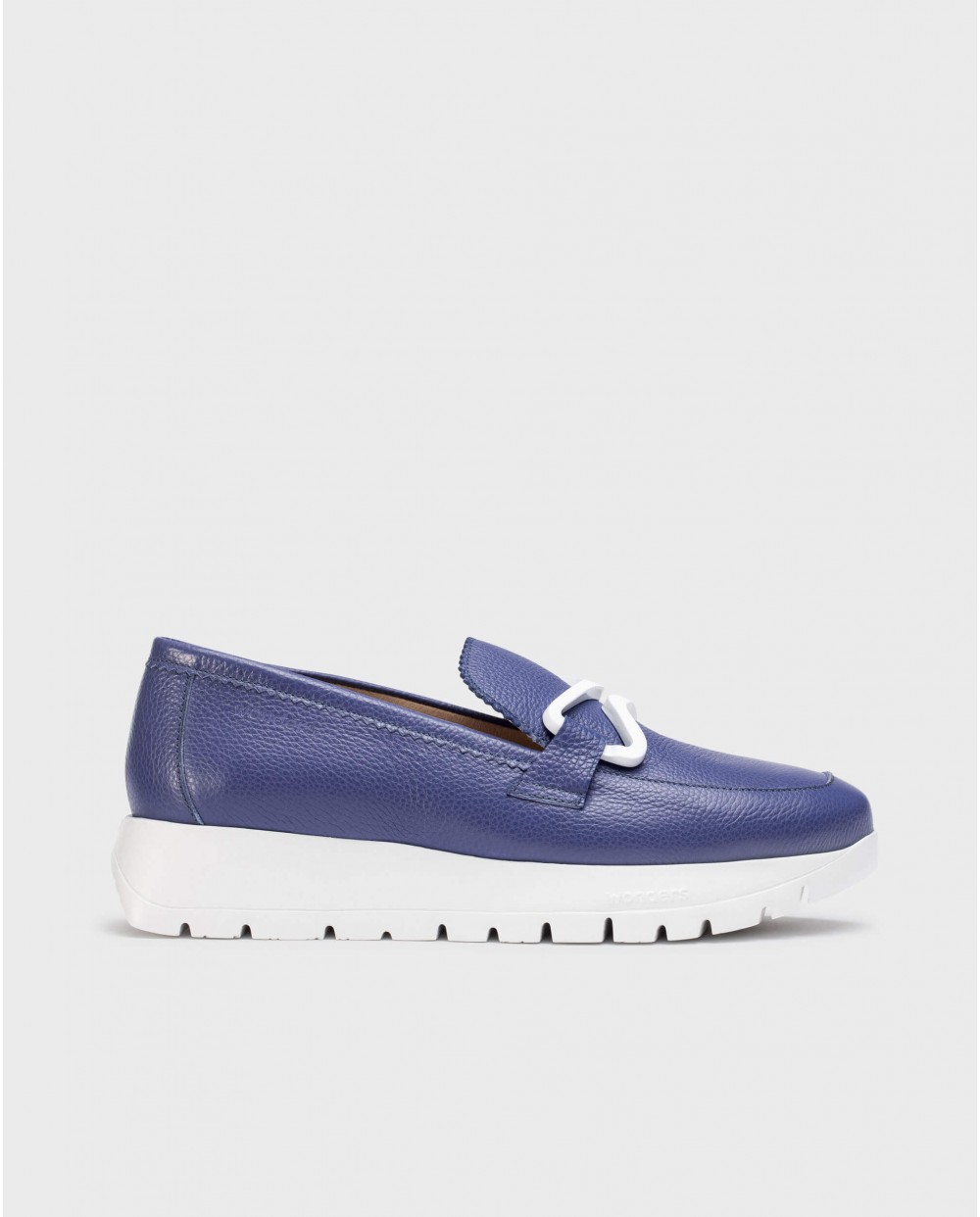 Wonders-SS 2025-Blue AURA Loafers