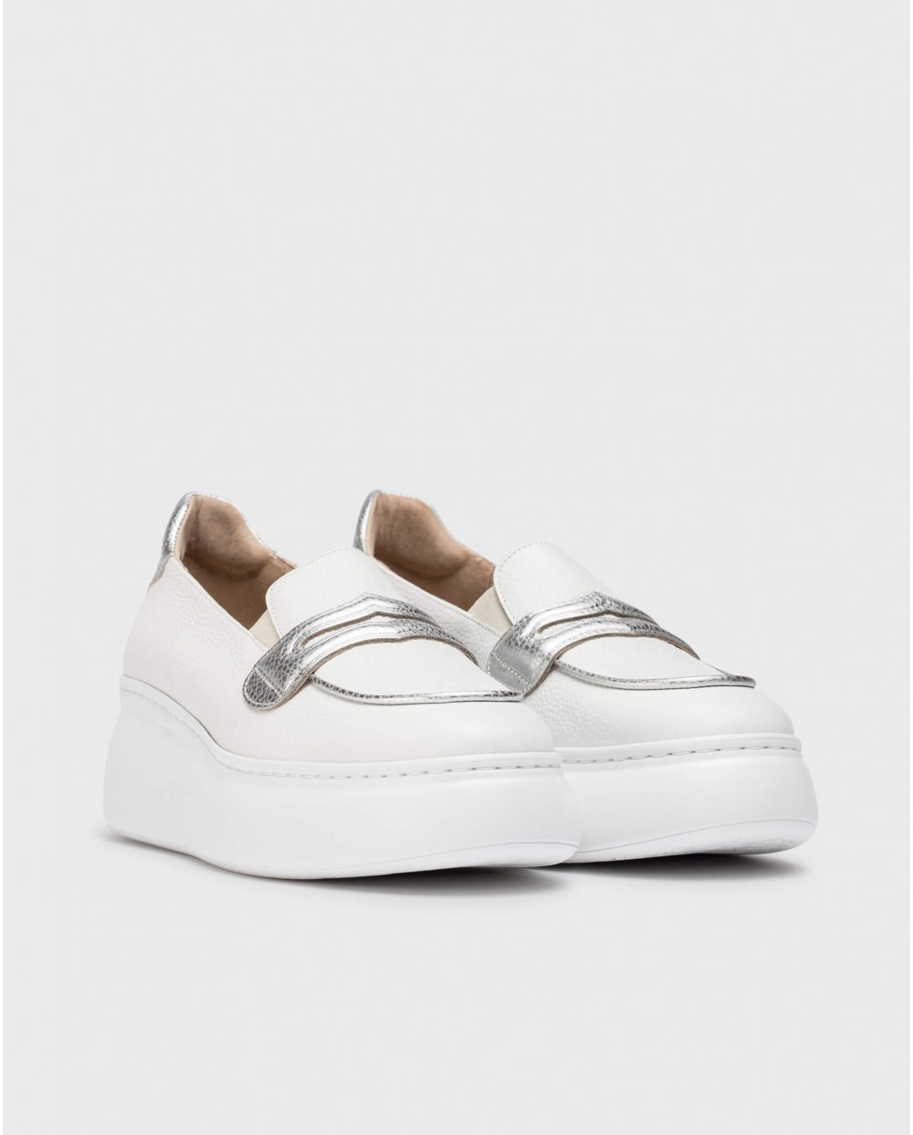 Wonders-Pre Fall 2024-White BACAN Loafers