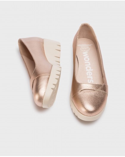 Wonders-Pre Fall 2024-Rose Gold ALIRA Shoe