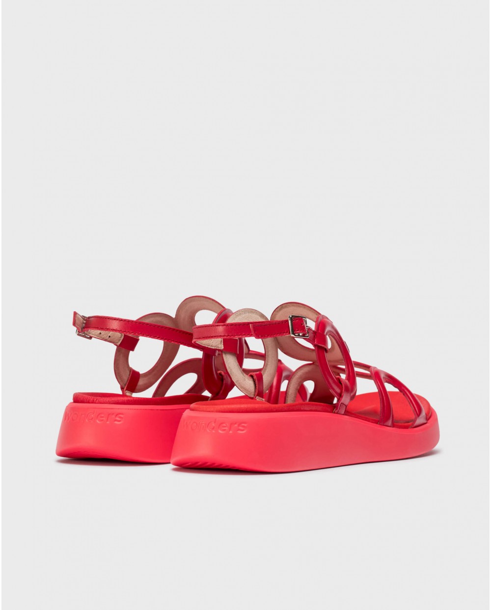 Wonders-Sandalias-Sandalias TOLEDO Rojos