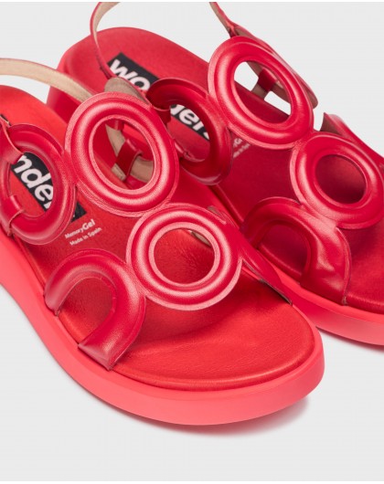 Wonders-Sandalias-Sandalias TOLEDO Rojos