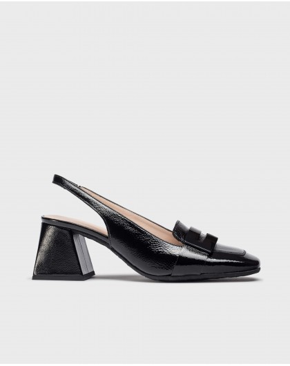 Wonders-Heels-Black REBECA Slingback