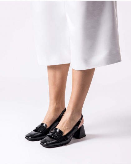 Wonders-Heels-Black REBECA Slingback