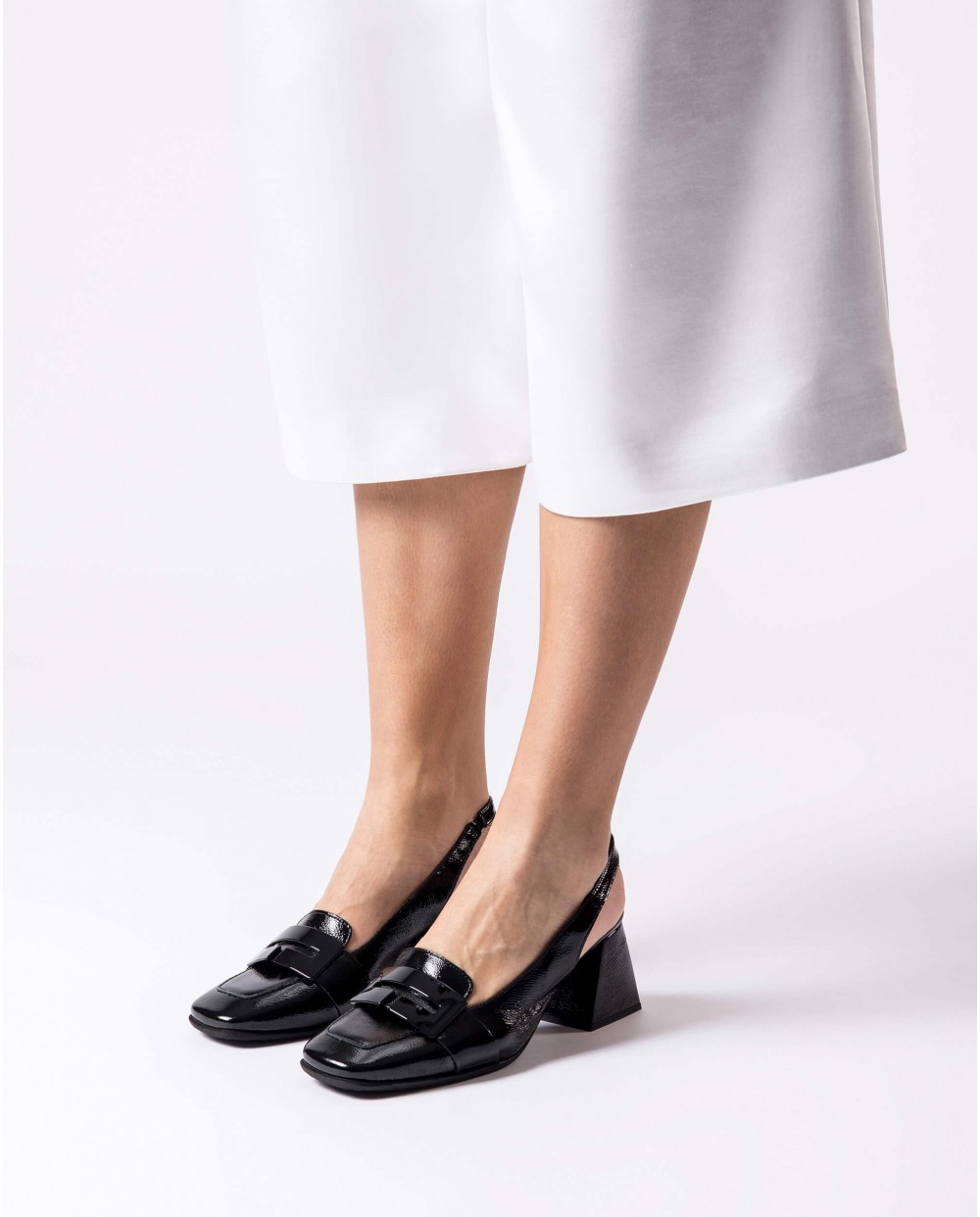 Wonders-Heels-Black REBECA Slingback