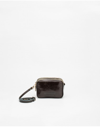 Wonders-Outlet-Crackle effect leather crossbody bag