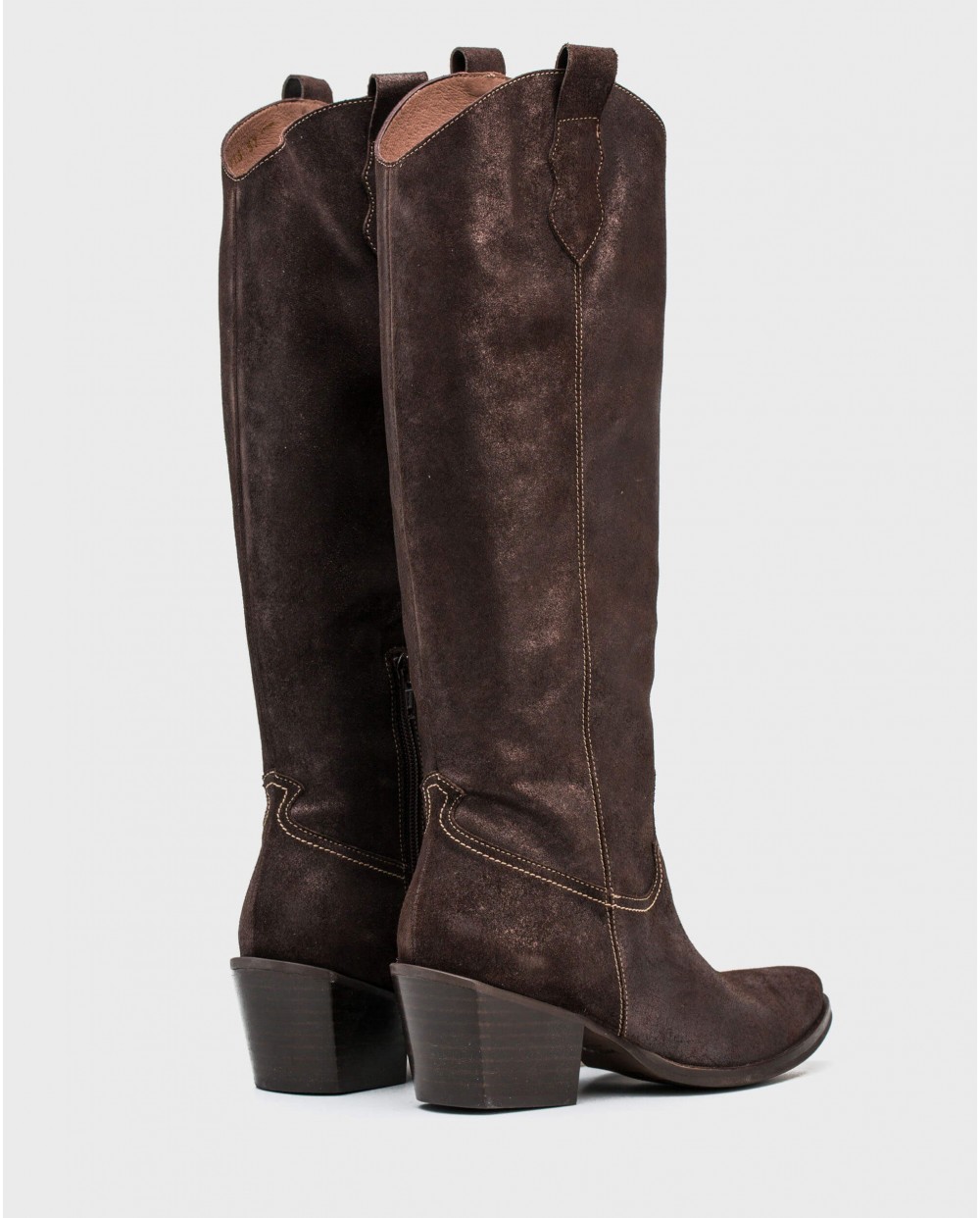 Wonders-Outlet-Metallic leather cowboy boot