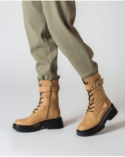 Wonders-Boots-Brown Punk Boot