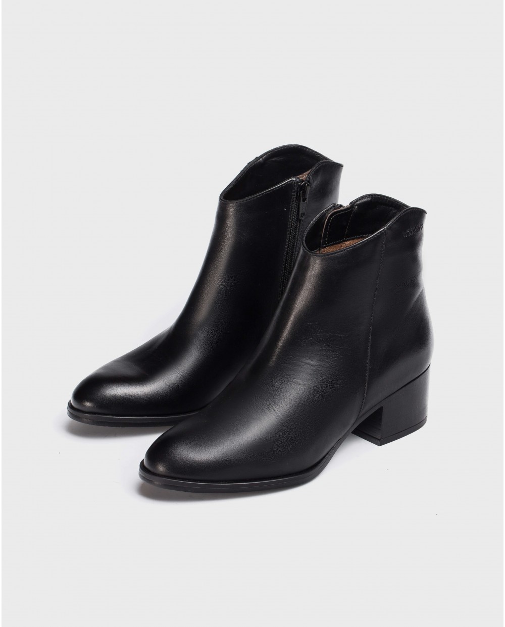 Wonders-Ankle Boots-Black Easy Ankle Boot