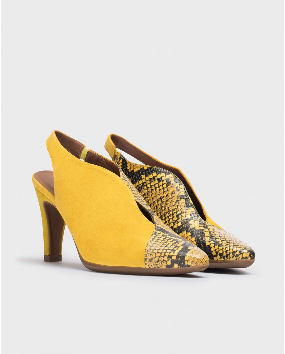 Wonders-Outlet Heels-PAZ Yellow Shoe