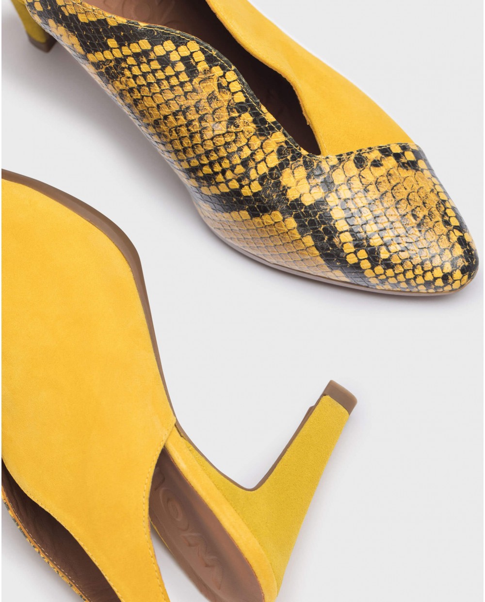 Wonders-Outlet Heels-PAZ Yellow Shoe