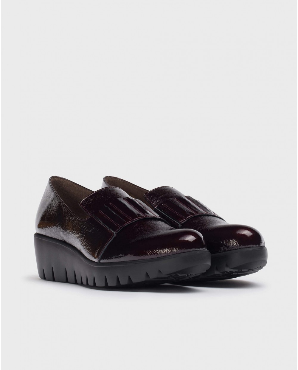 Wonders-Outlet-Burgundy Kanai Moccasin