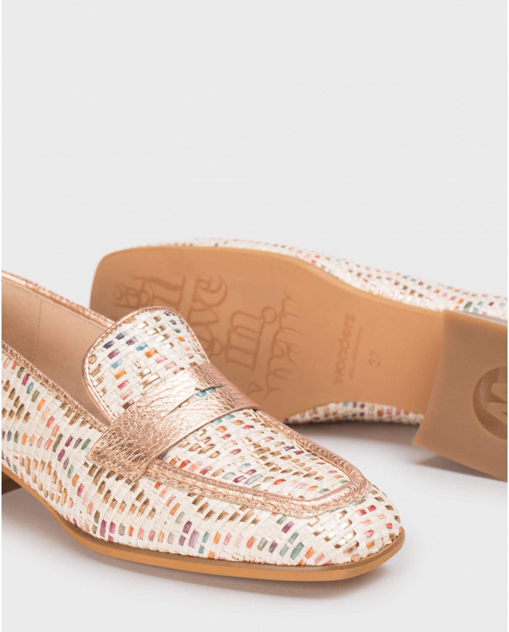 Wonders-Flat Shoes-Multicolored REESE Moccasin