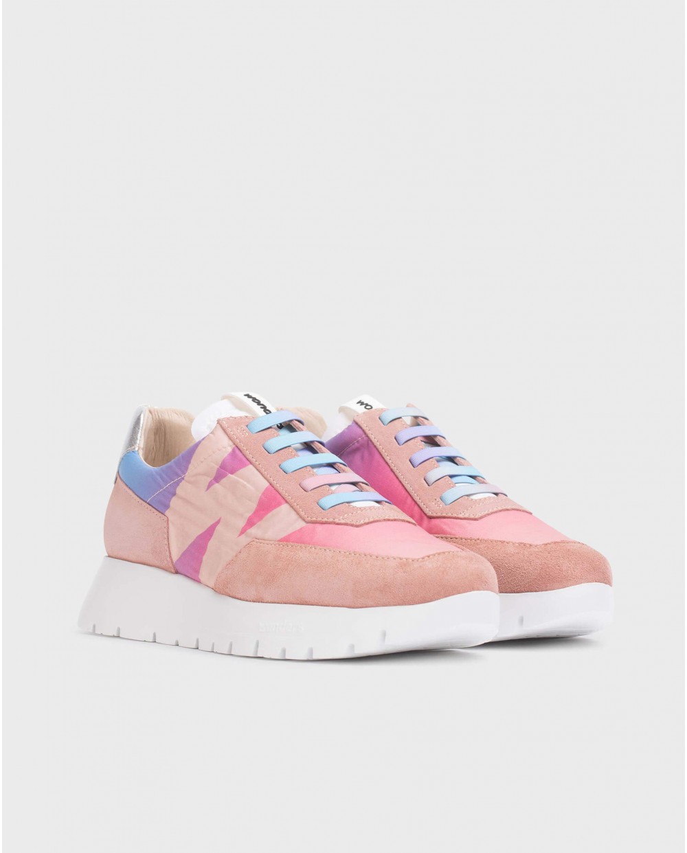 Wonders-Outlet Flat Shoes-Pink ODISEI Sneaker