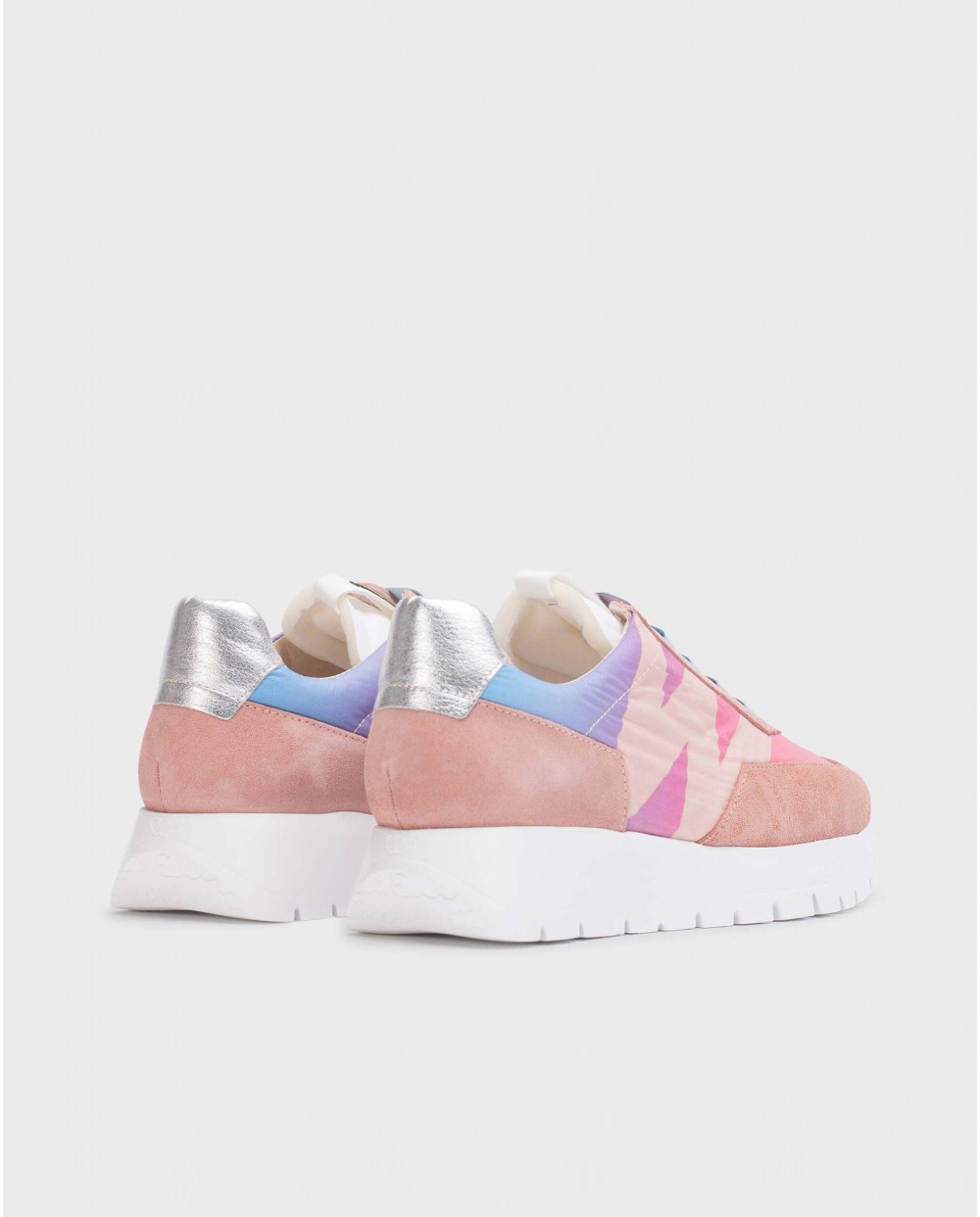 Wonders-Outlet Flat Shoes-Pink ODISEI Sneaker