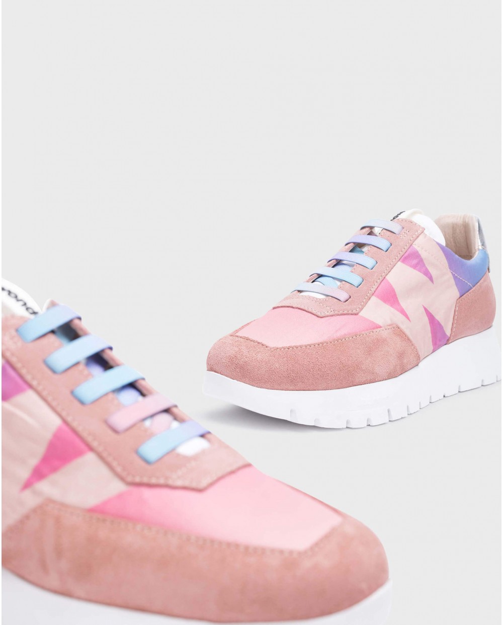 Wonders-Outlet Flat Shoes-Pink ODISEI Sneaker